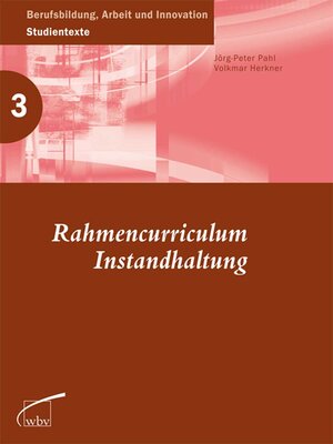 cover image of Rahmencurriculum Instandhaltung